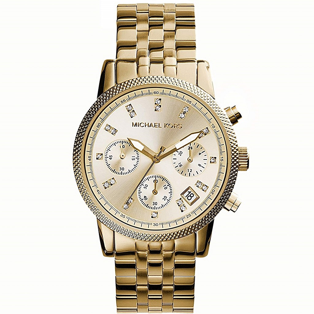 Michael Kors MK5676 Ritz Chronograph | Златист часовник за жени